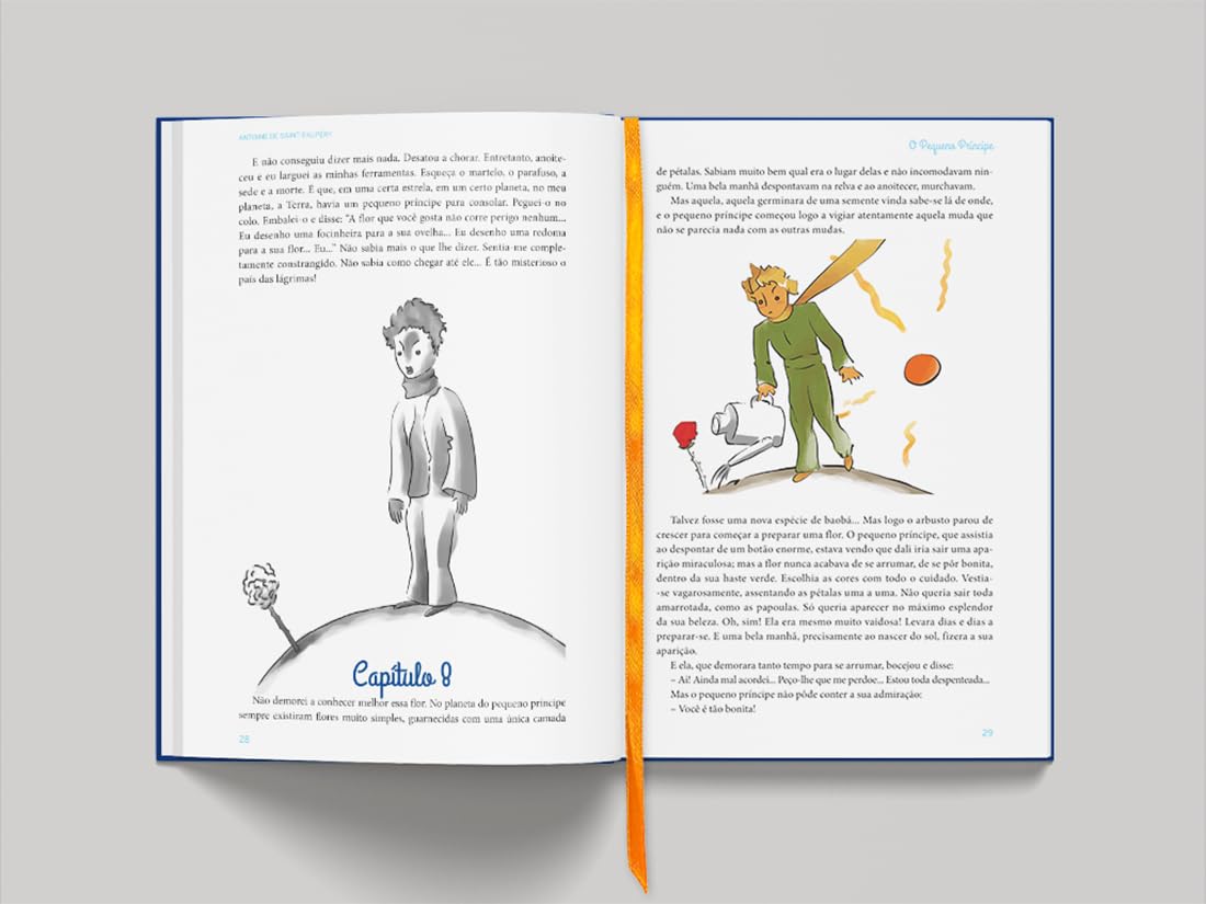 Livro O Pequeno Príncipe - Edição de luxo (capa almofadada)