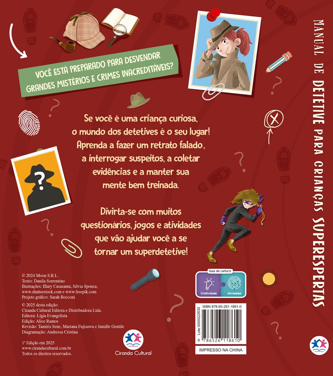 Livro Manual de Detetive para Crianças Superespertas