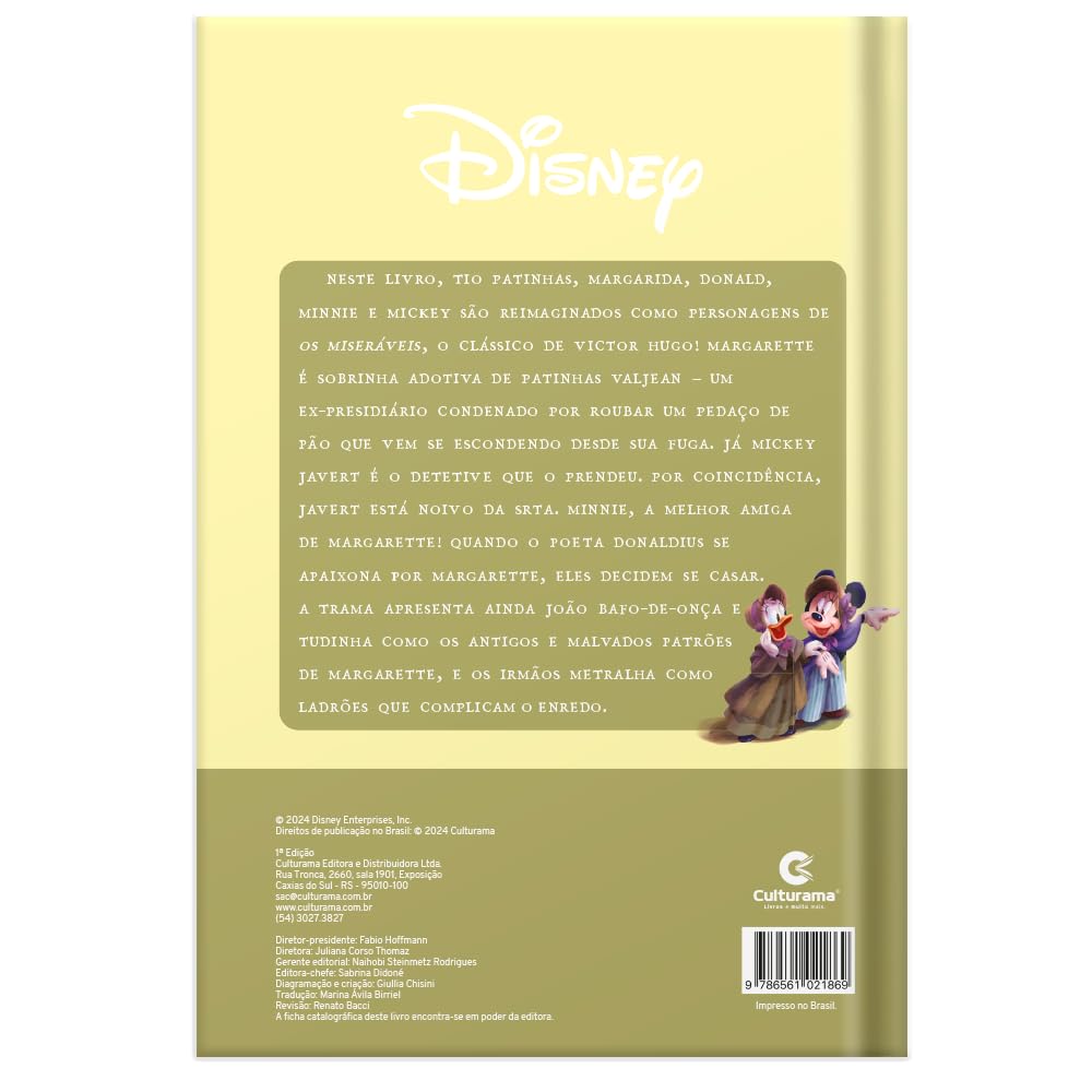 Livro Os Miseráveis - Edição Disney